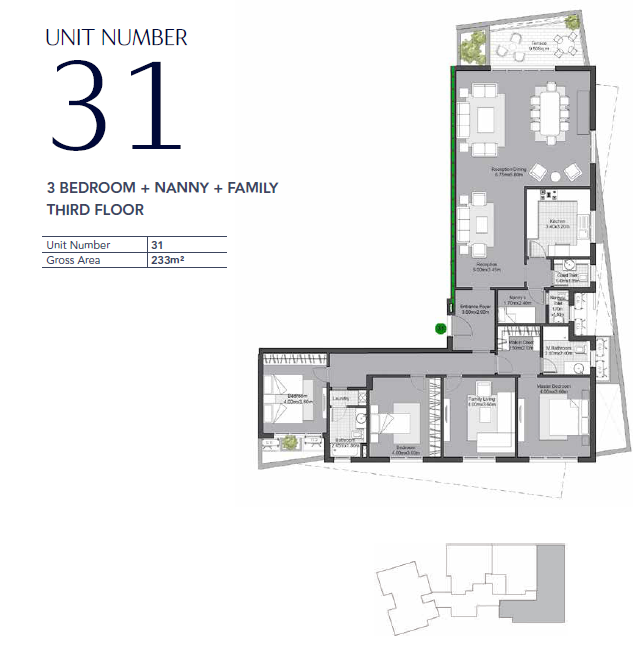 Floor plan for apartment at V Residences By Villette
