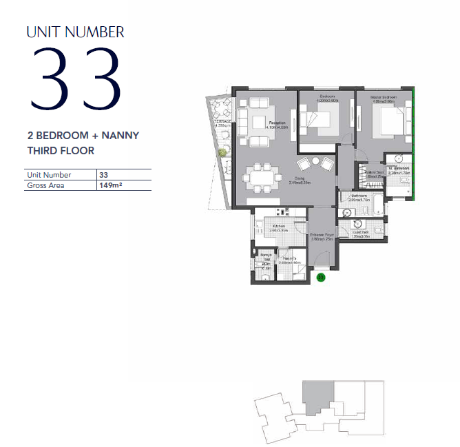 Floor plan for apartment at V Residences By Villette
