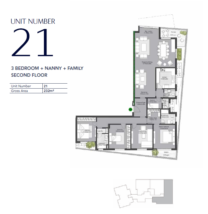 Floor plan for apartment at V Residences By Villette