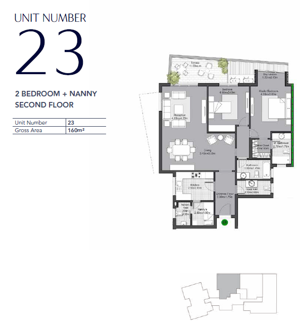 Floor plan for apartment at V Residences By Villette