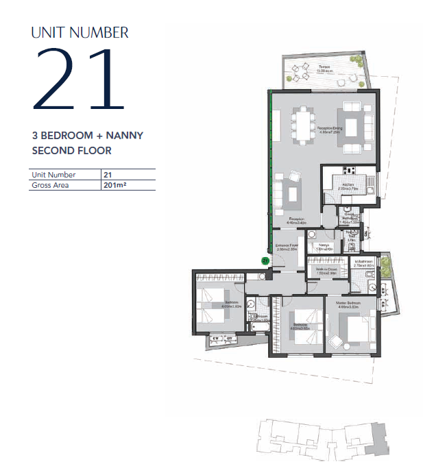 Floor plan for apartment at V Residences By Villette