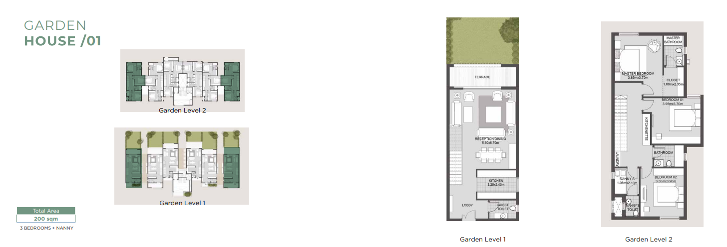 Floor plan for duplex at SODIC East