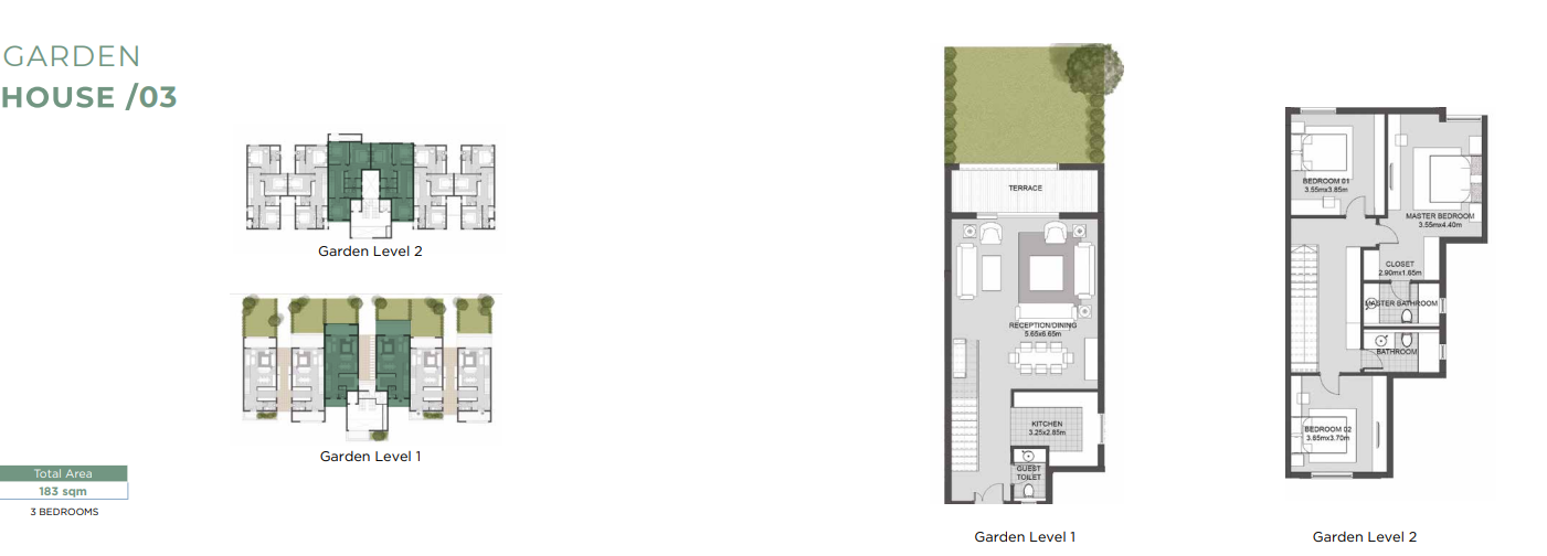 Floor plan for duplex at SODIC East
