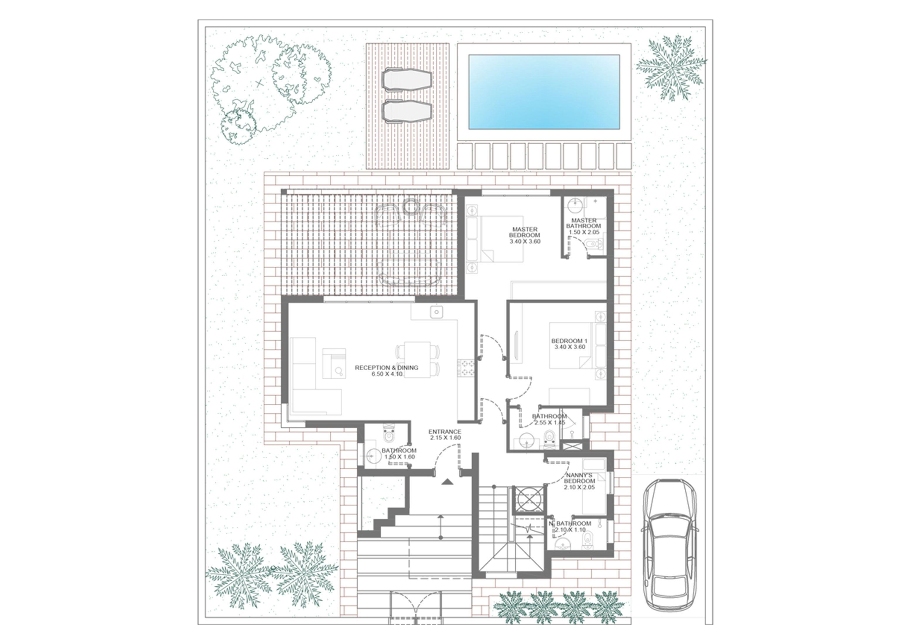 Floor plan for villa at Makadi Heights