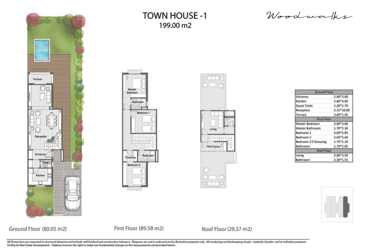 Floor plan for townhouse at The City of Odyssia