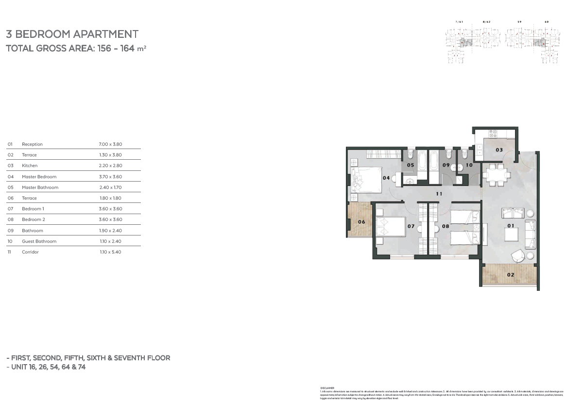 Floor plan for apartment at Vinci