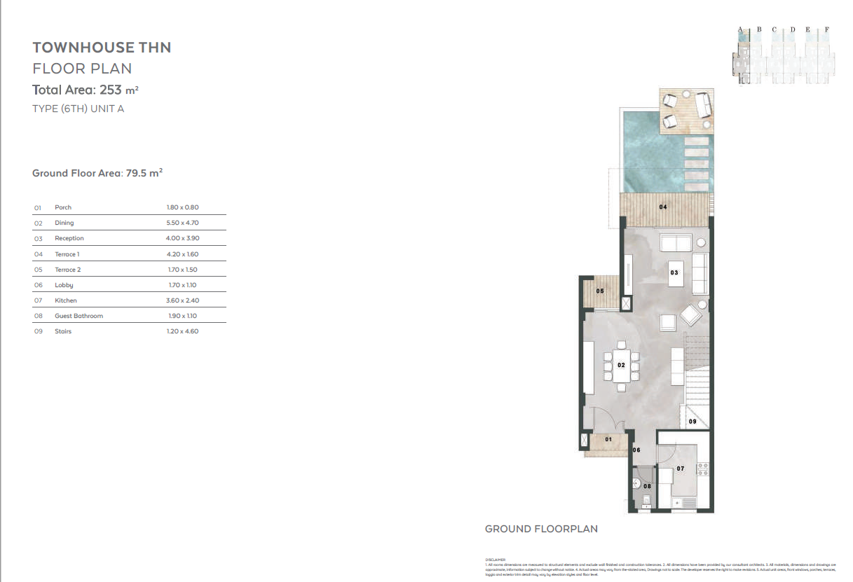Floor plan for townhouse at Vinci
