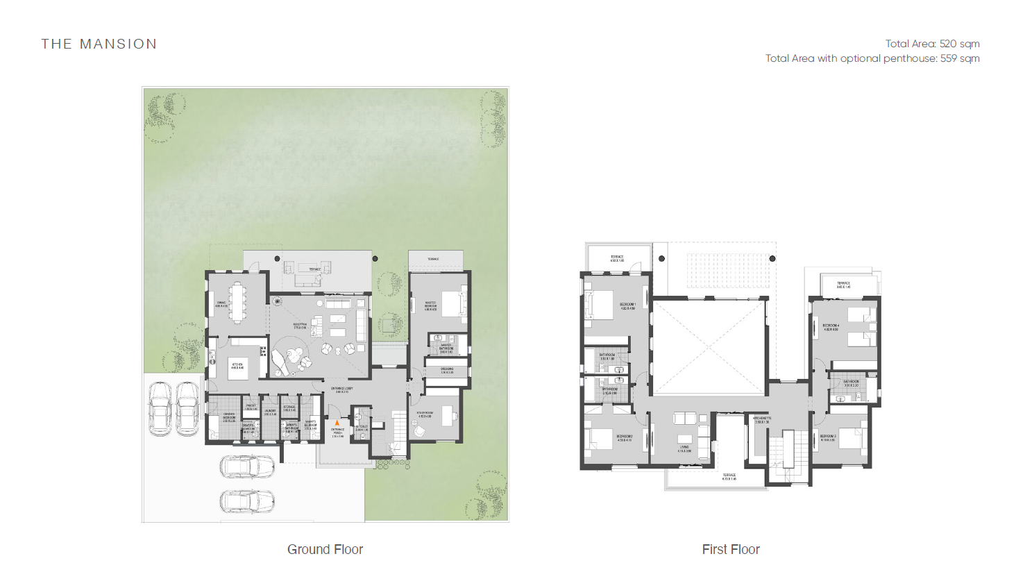Floor plan for villa at O West Orascom