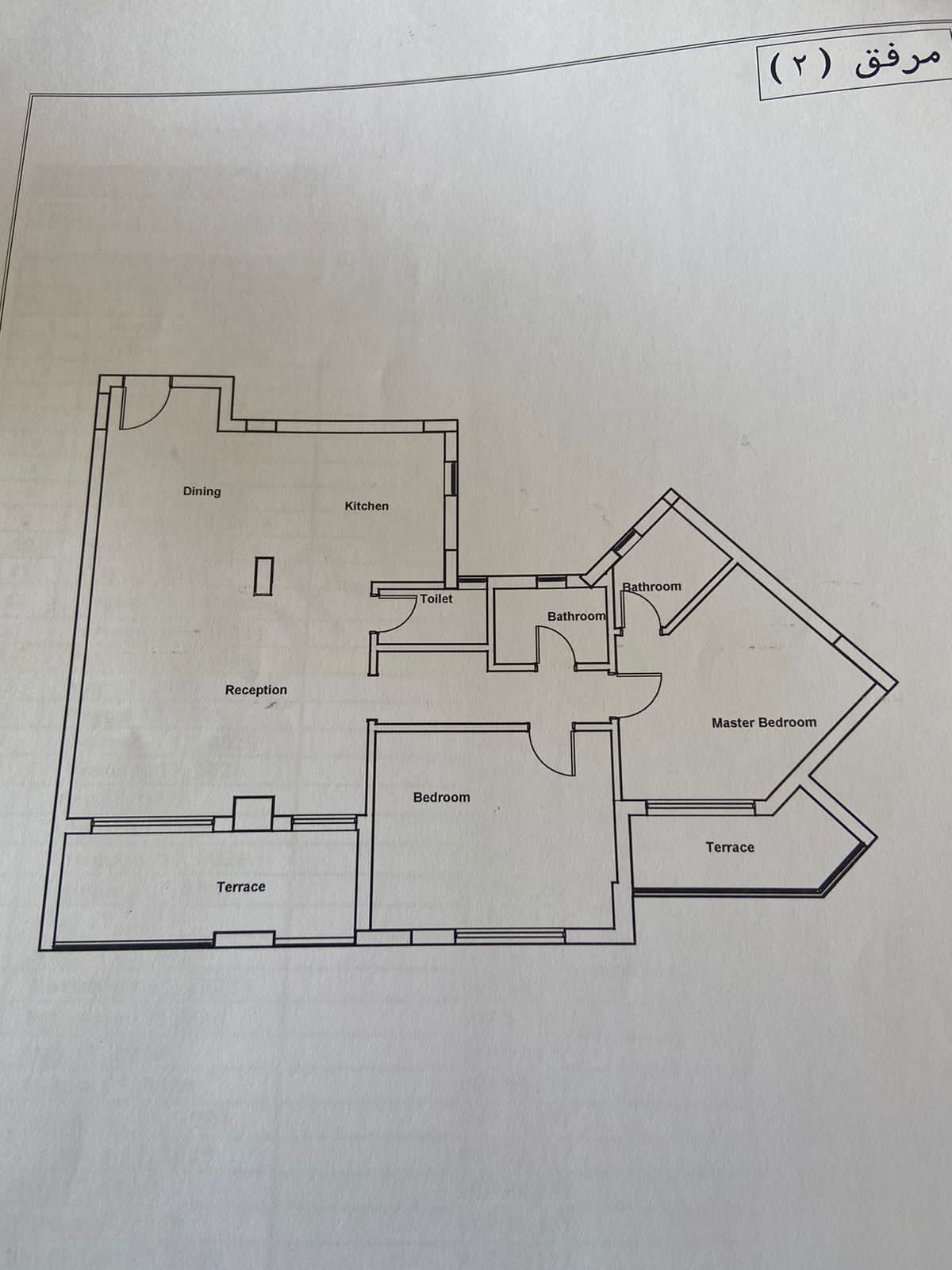 Floor plan for apartment at Axis X Iwan