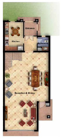 Floor plan for townhouse at Mountain View October Park