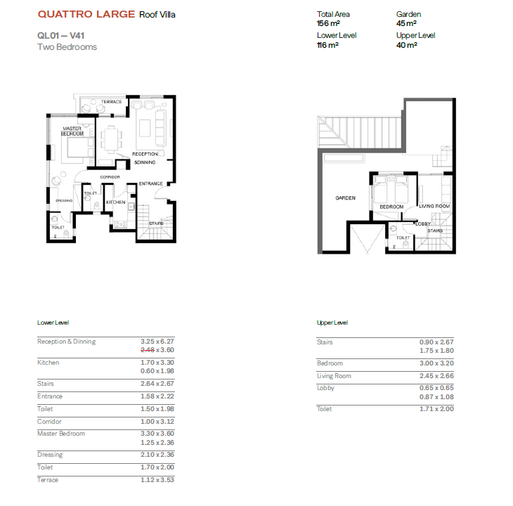 Floor plan for duplex at Trio
