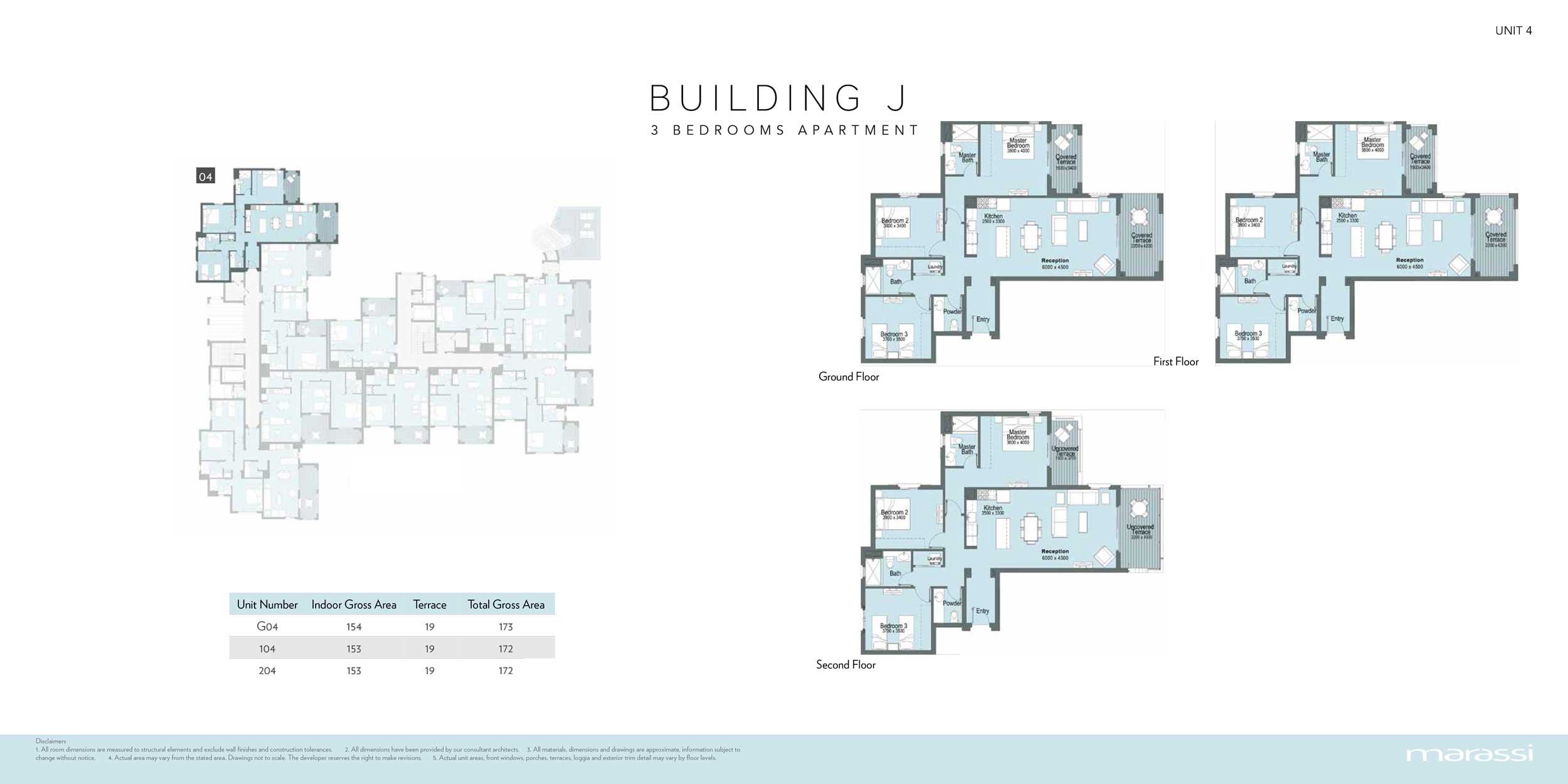 Floor plan for apartment at The Greek Village Marassi
