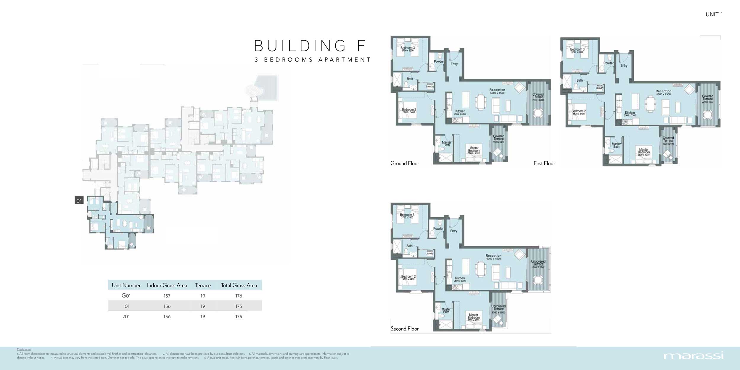 Floor plan for apartment at The Greek Village Marassi
