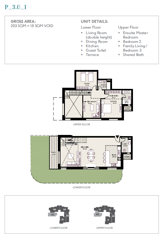 Floor plan for duplex at DISTRICT 5