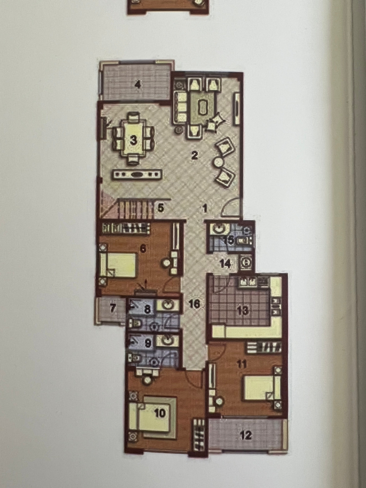 Floor plan for apartment at Stone Residence