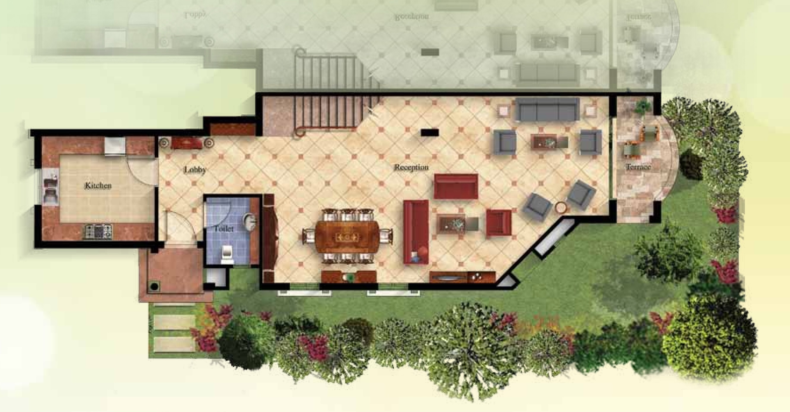 Floor plan for duplex at Mountain View October Park