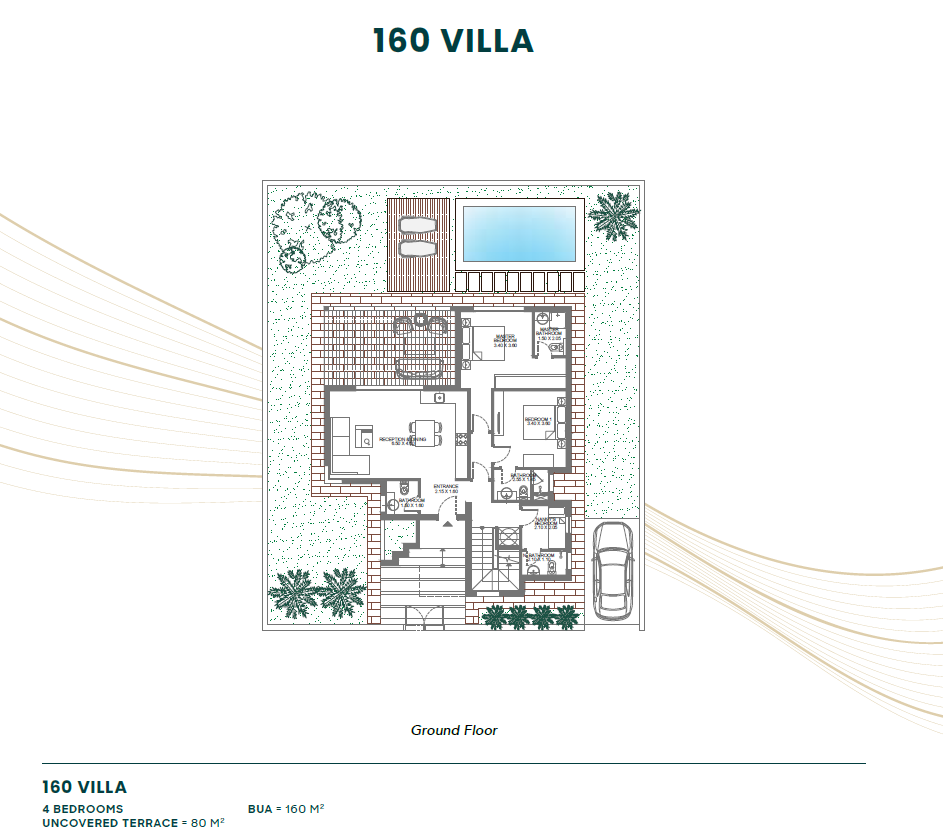 Floor plan for villa at Makadi Heights