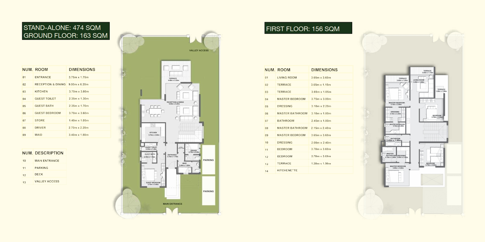 Floor plan for villa at Il Bosco New Capital