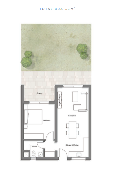Floor plan for apartment at Jefaira