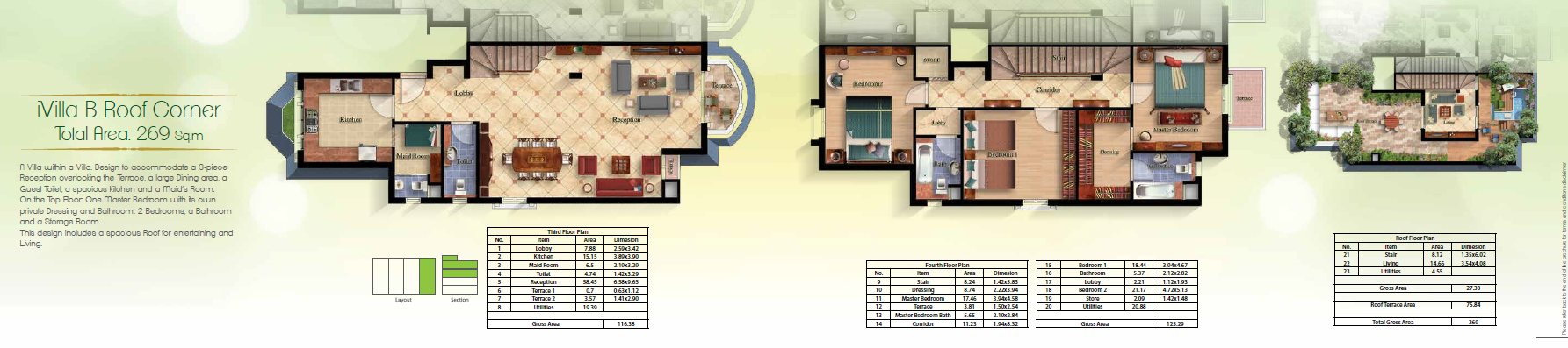 Floor plan for duplex at Mountain View October Park