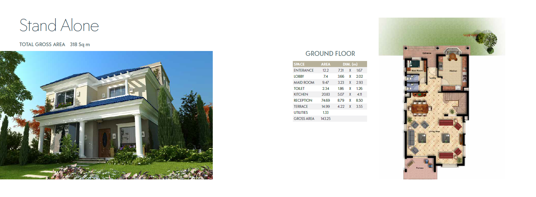 Floor plan for villa at Mountain View October Park