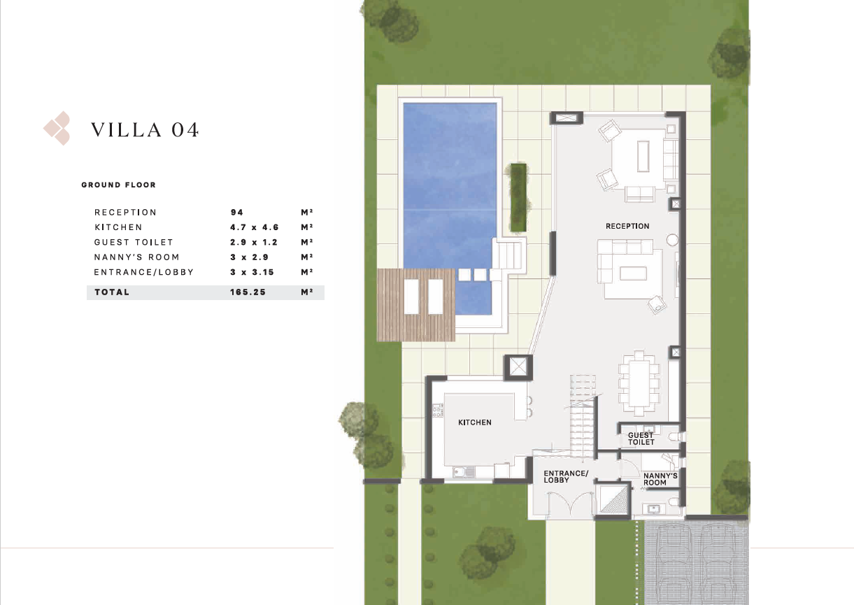 Floor plan for villa at Al Karma Gates