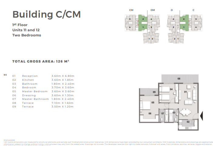 Floor plan for apartment at Il Bosco City