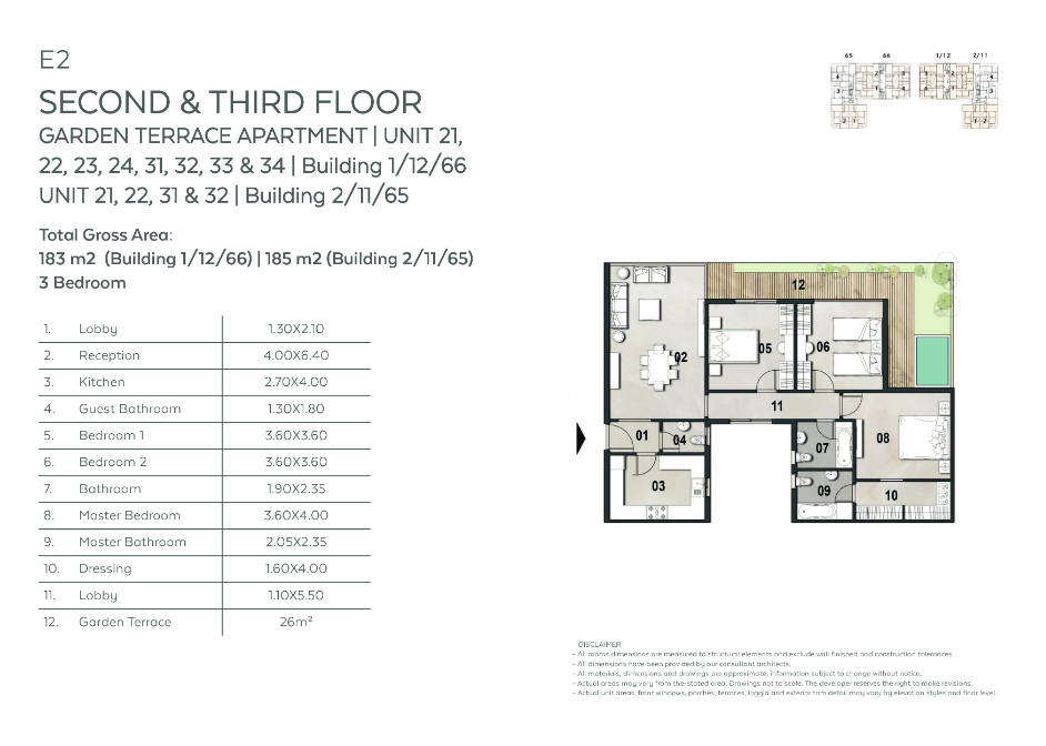 Floor plan for apartment at Vinci