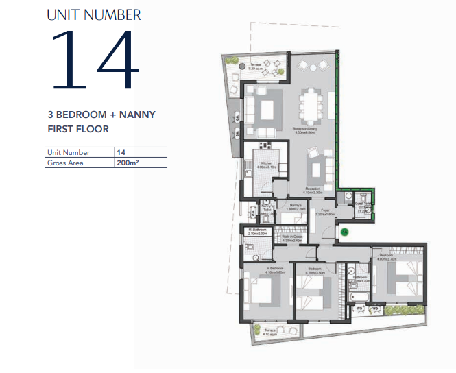 Floor plan for apartment at V Residences By Villette