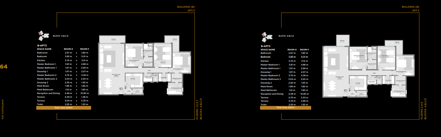 Floor plan for apartment at The Capitalway