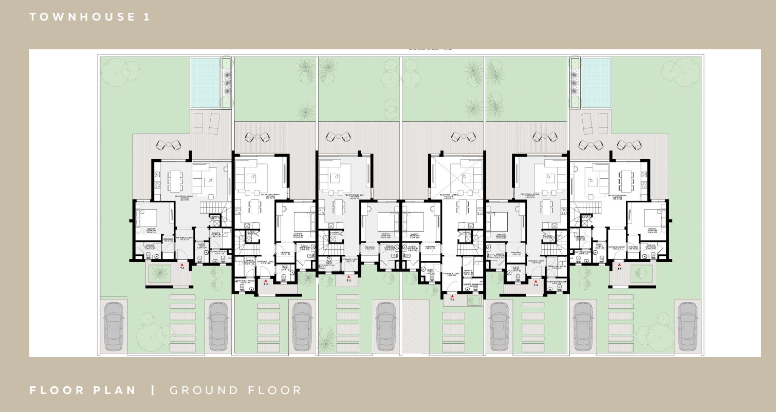 Floor plan for townhouse at Kamaran
