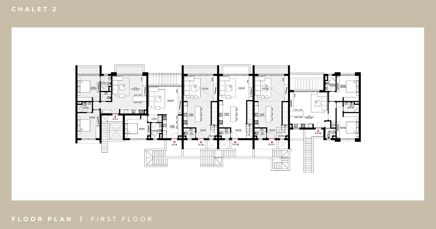 Floor plan for chalet at Kamaran