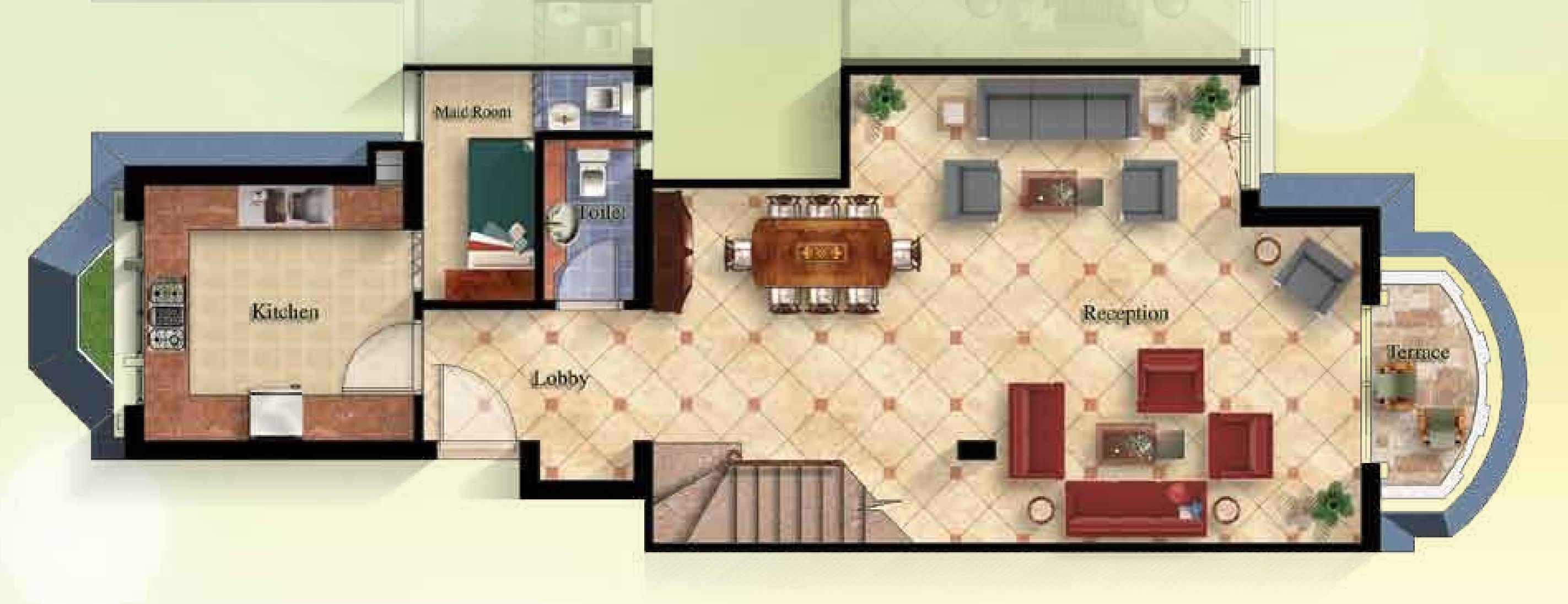 Floor plan for duplex at Mountain View October Park