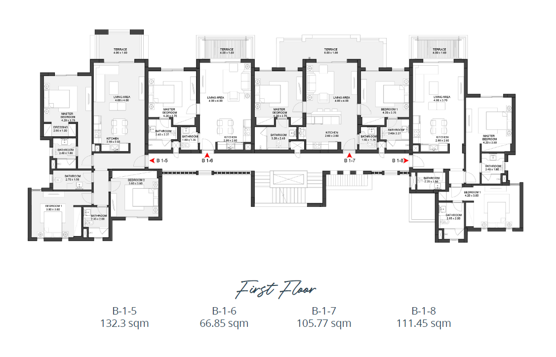 Floor plan for apartment at Shedwan