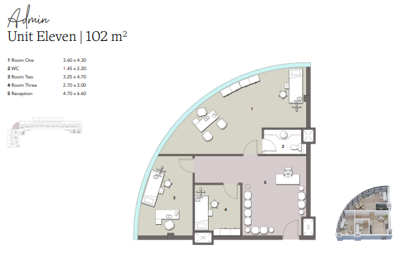 Floor plan for  at The HUB  Waterway New Cairo