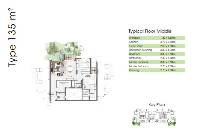 Floor plan for apartment at Aria