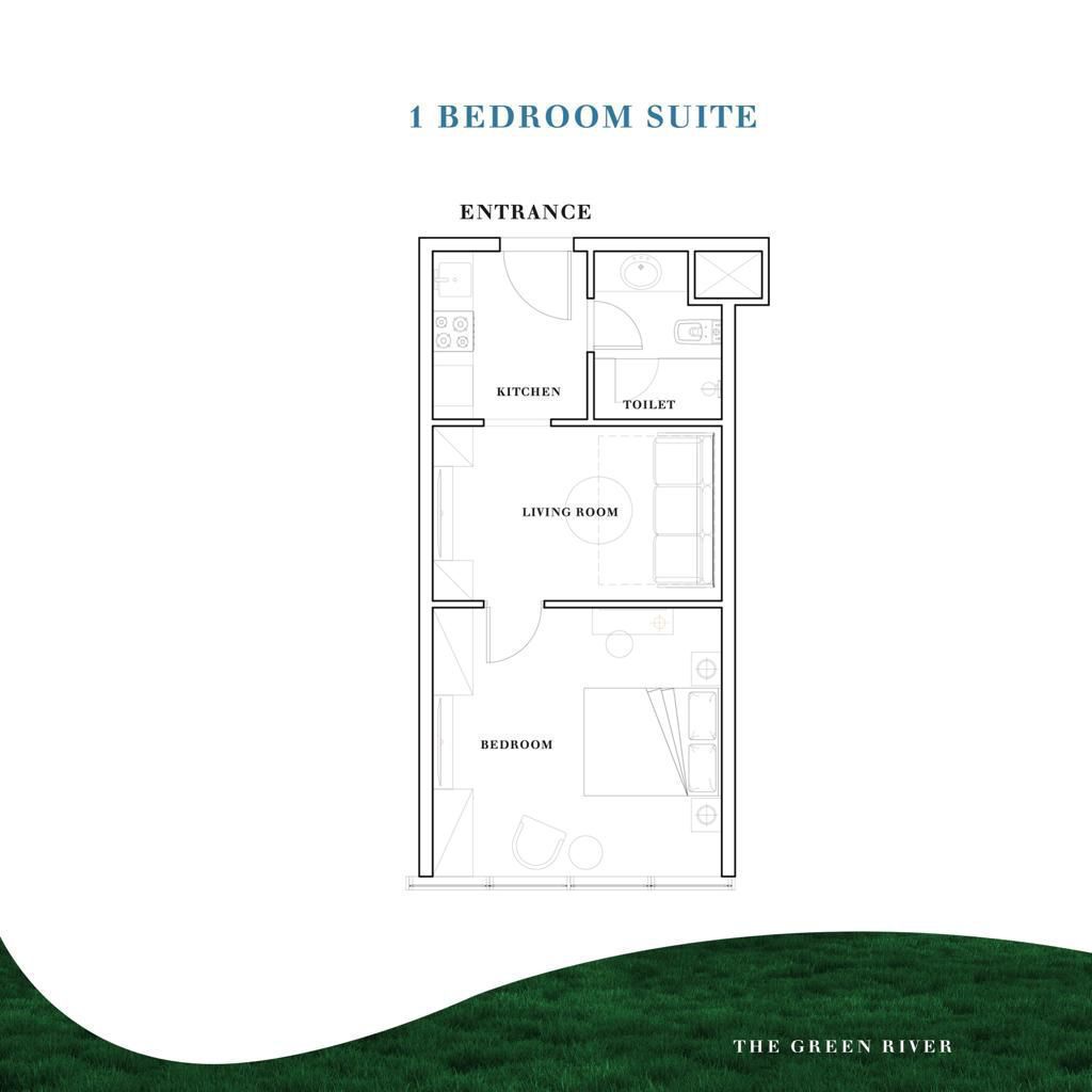 Floor plan for apartment at Modon Green River Tower