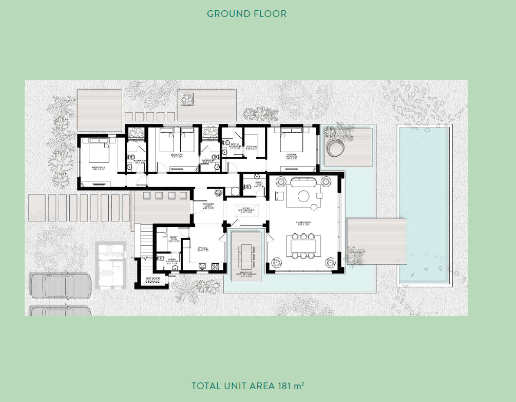 Floor plan for villa at The Nines