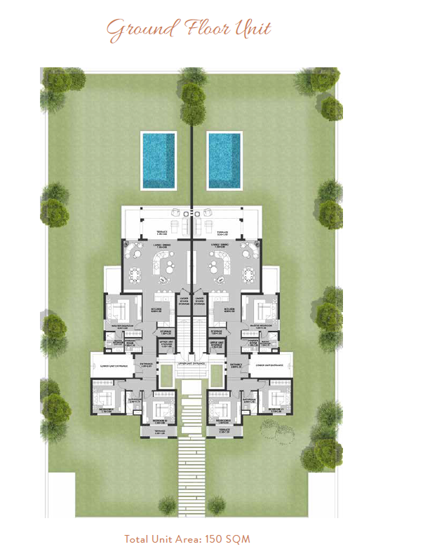 Floor plan for chalet at Ancient Hill