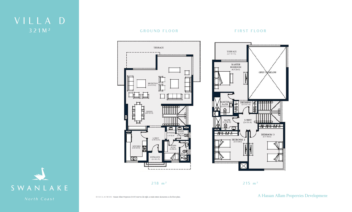 Floor plan for villa at Swanlake North Coast