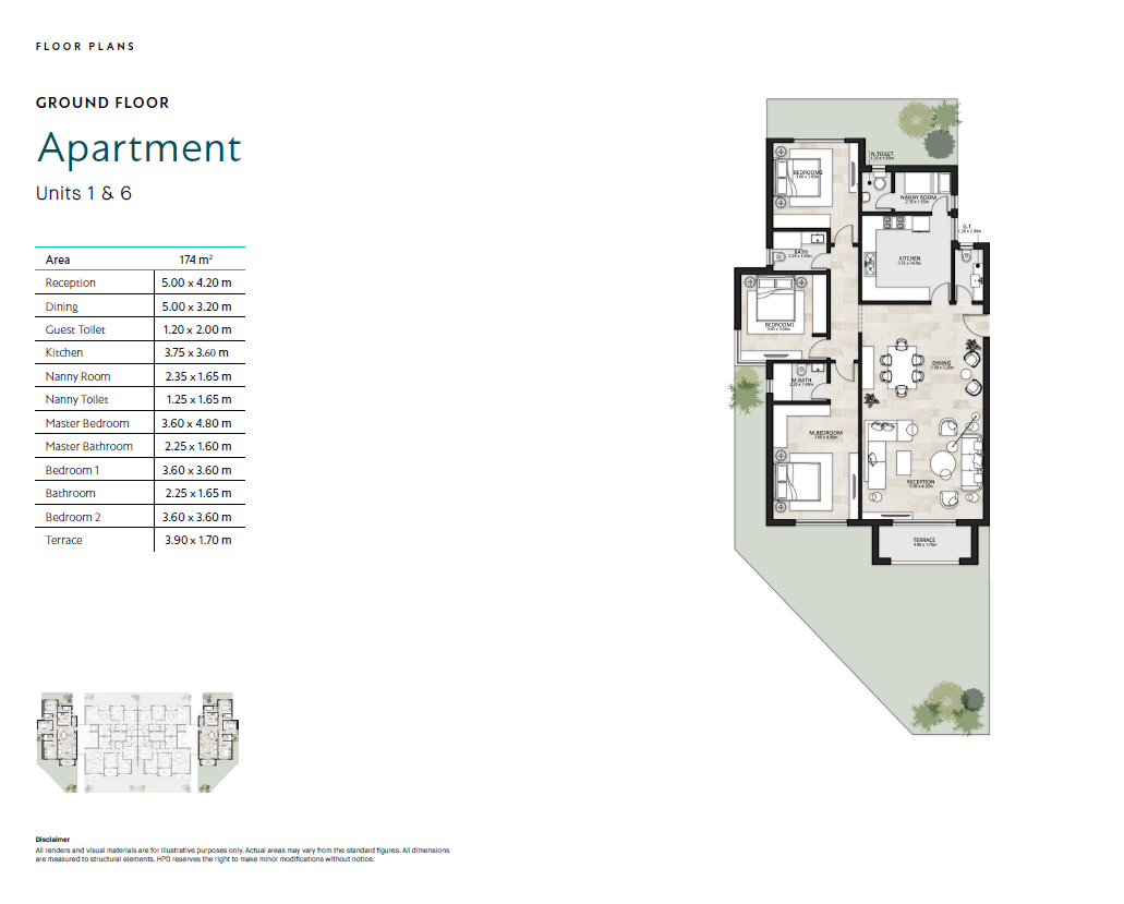 Floor plan for apartment at Garden Lakes