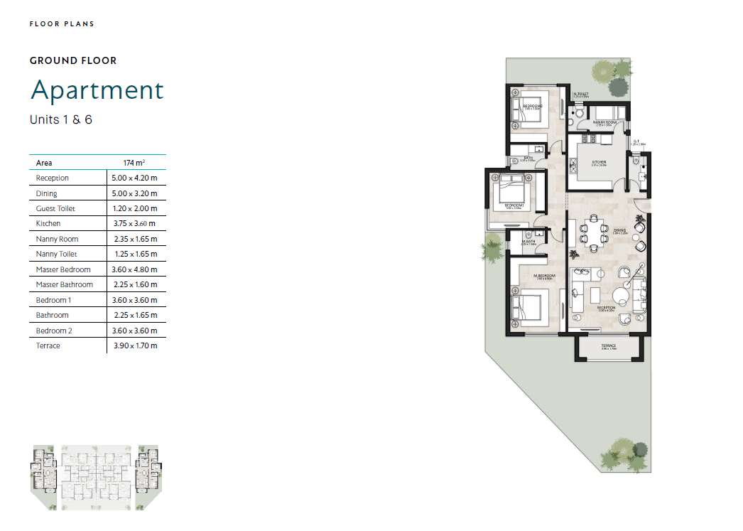 Floor plan for apartment at Garden Lakes