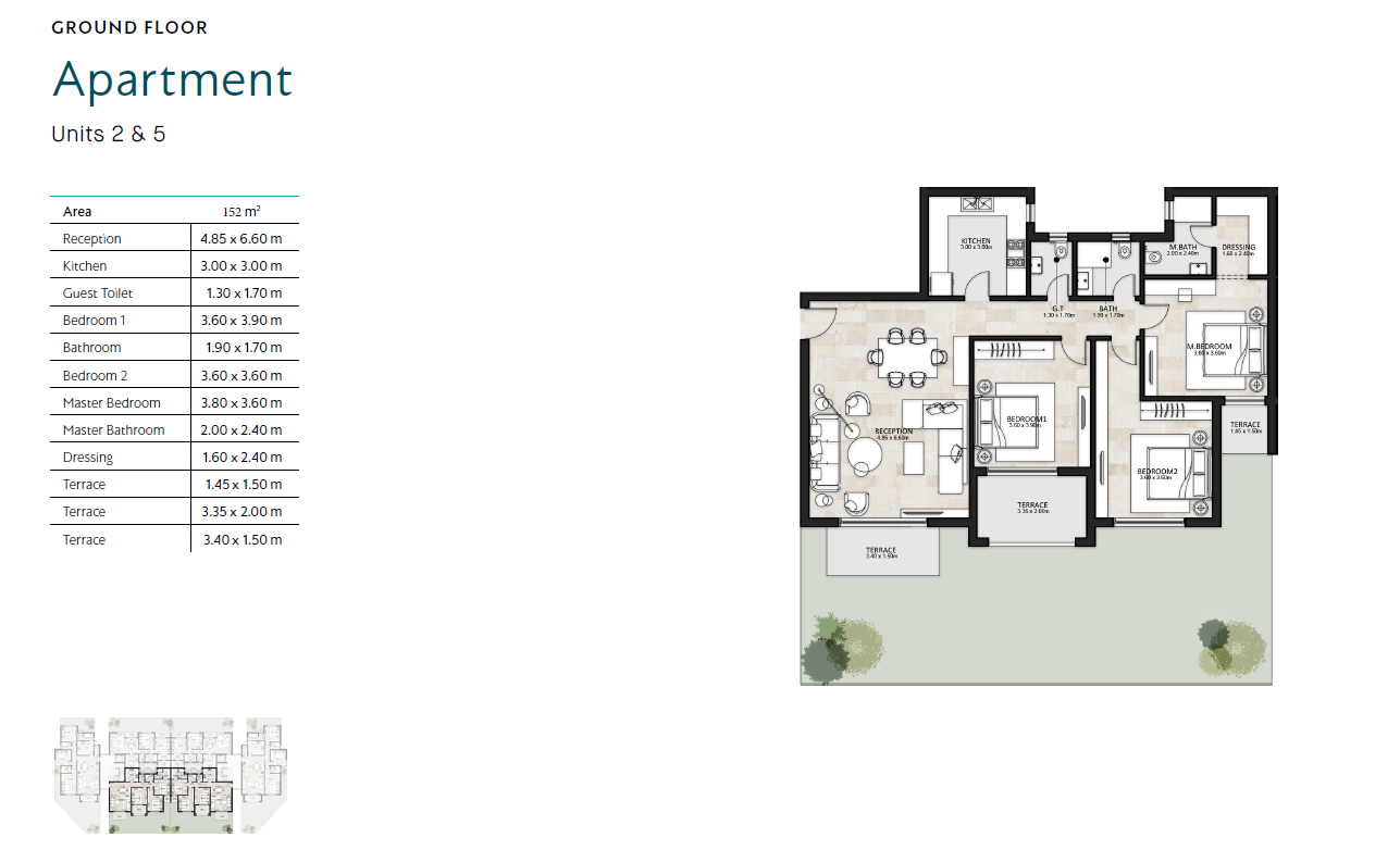 Floor plan for apartment at Garden Lakes