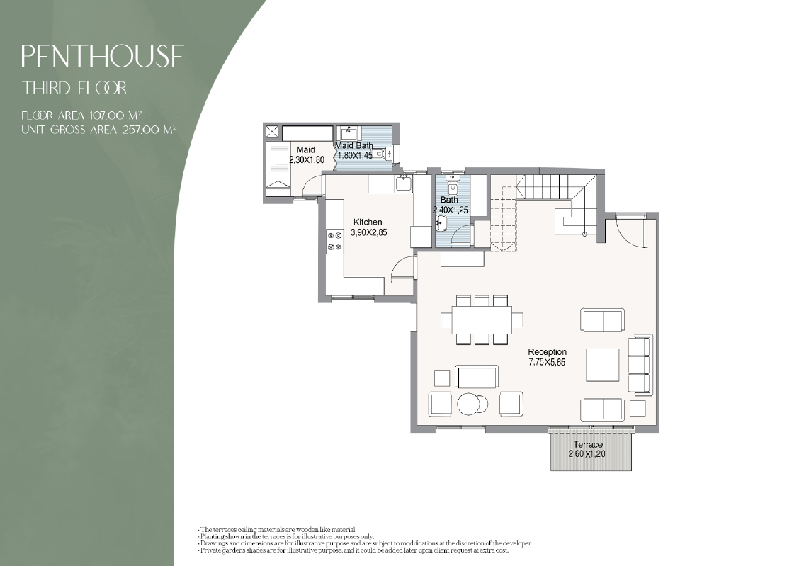 Floor plan for duplex at The Hills
