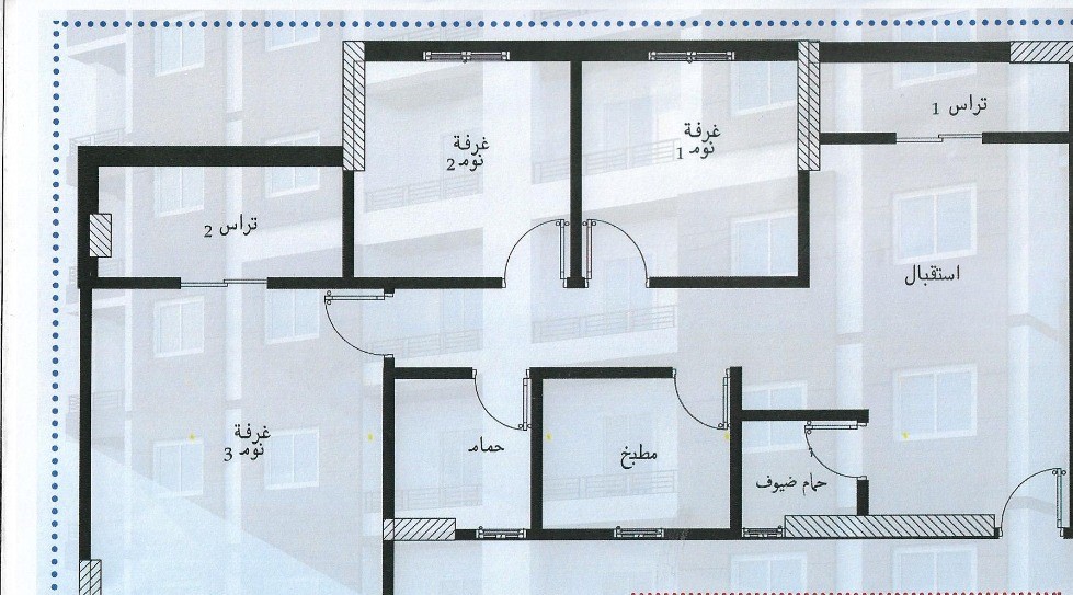 Floor plan for apartment at Le Ciel