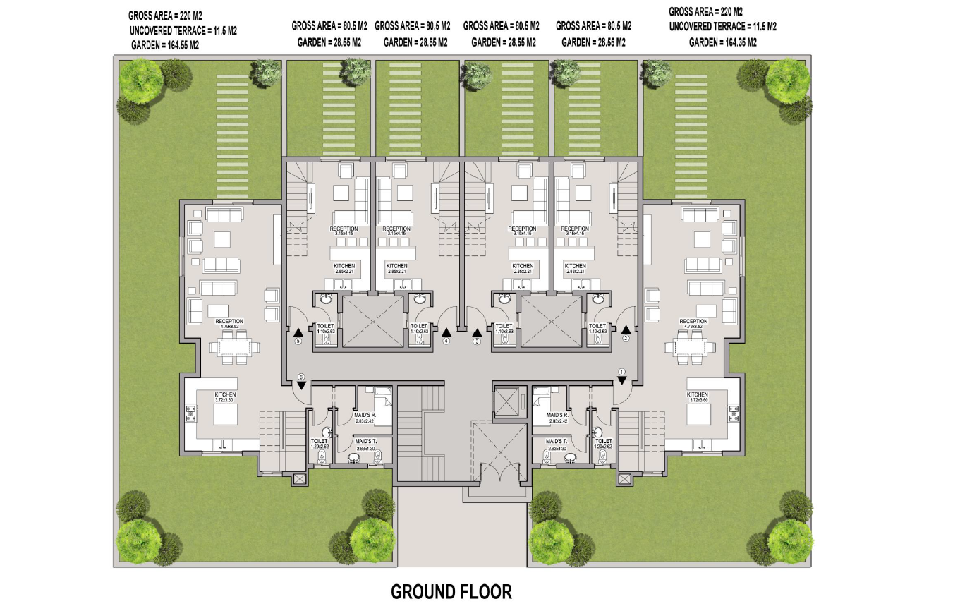 Floor plan for apartment at Taj City
