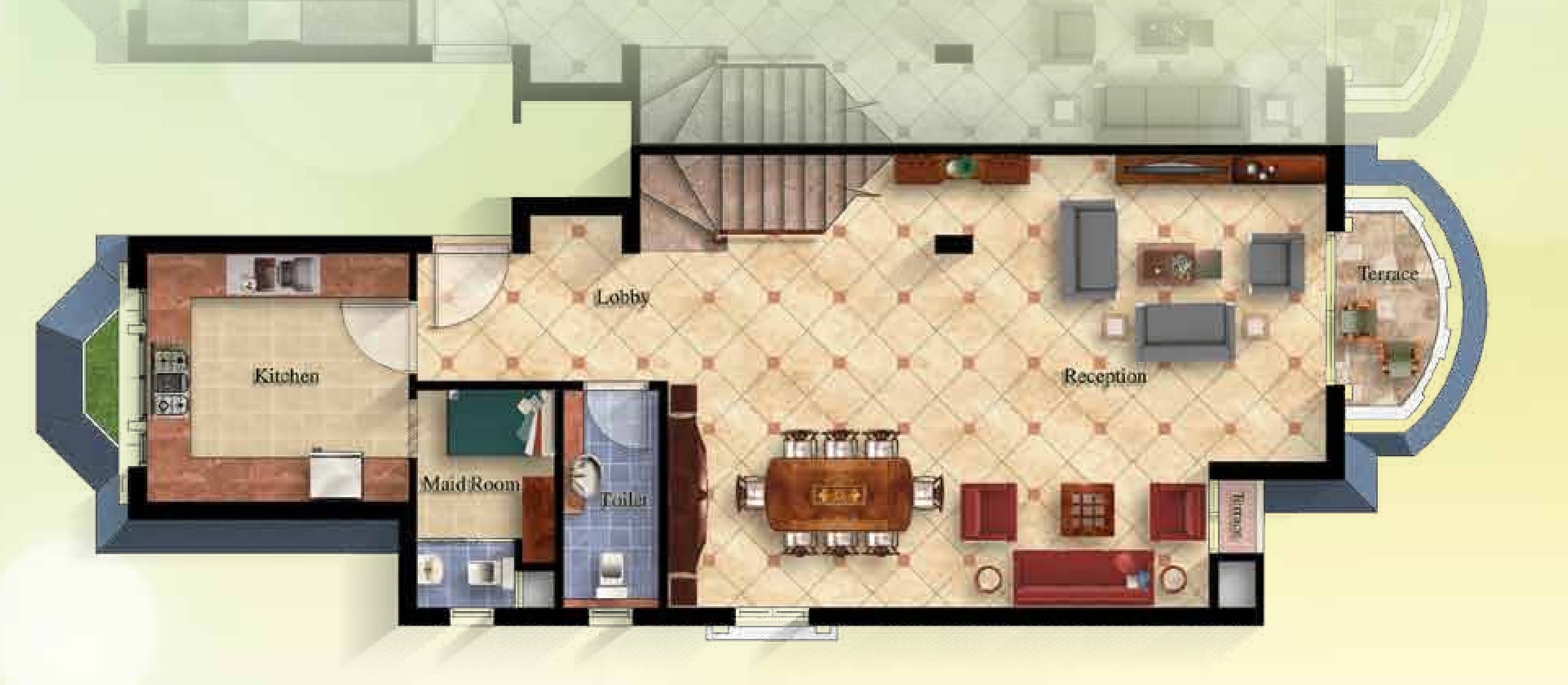 Floor plan for duplex at Mountain View October Park