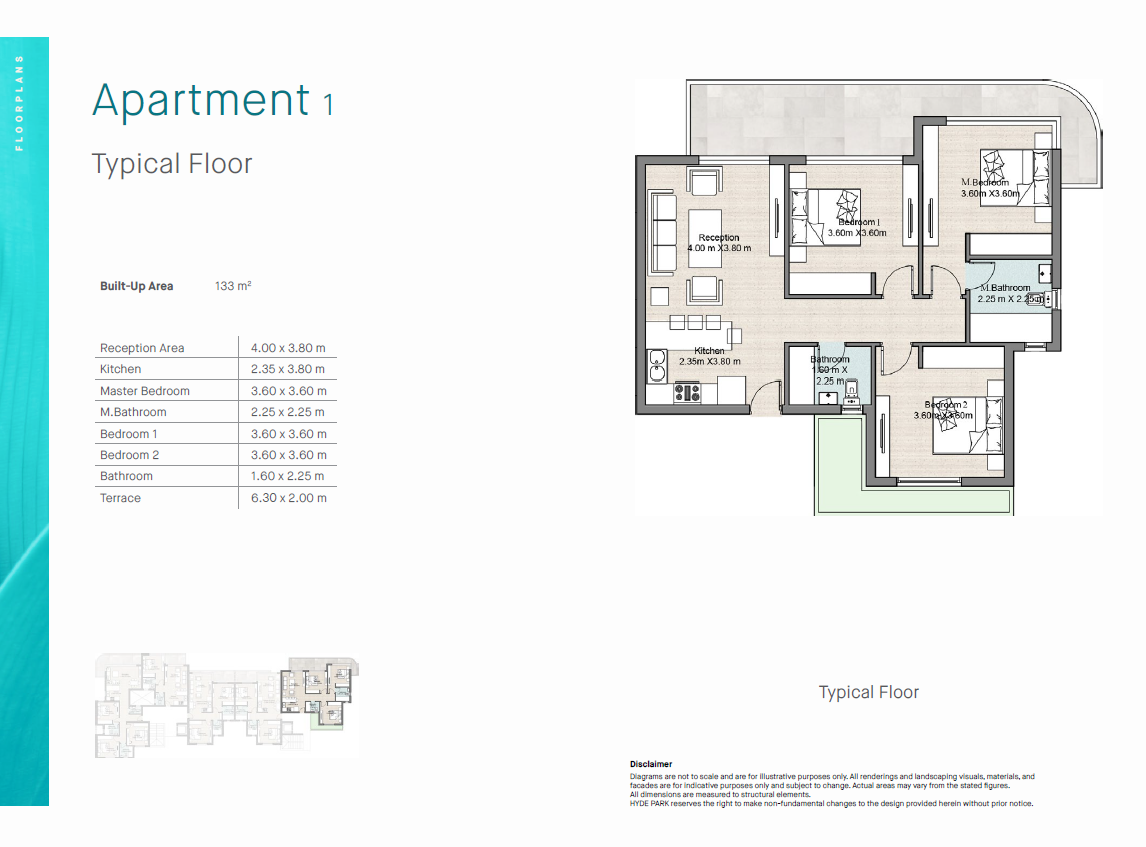 Floor plan for chalet at Hyde Park North - Seashore