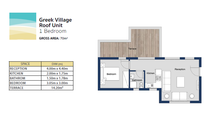 Floor plan for chalet at Evia Mountain View