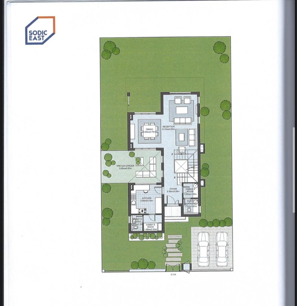 Floor plan for villa at SODIC East